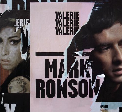 Album cover of Mark Ronson and Amy Winehouse's collaborative song Valerie.